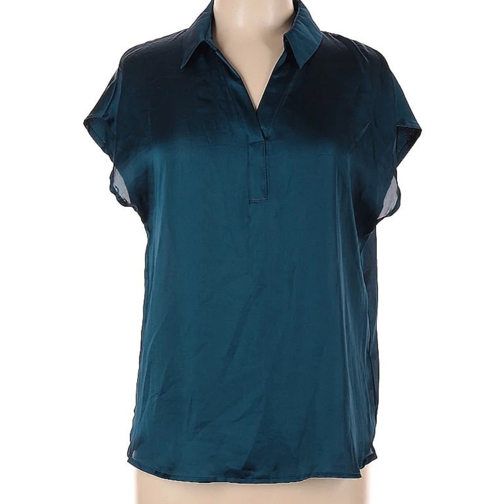 Pleione Blouse Nordstrom Teal Silky